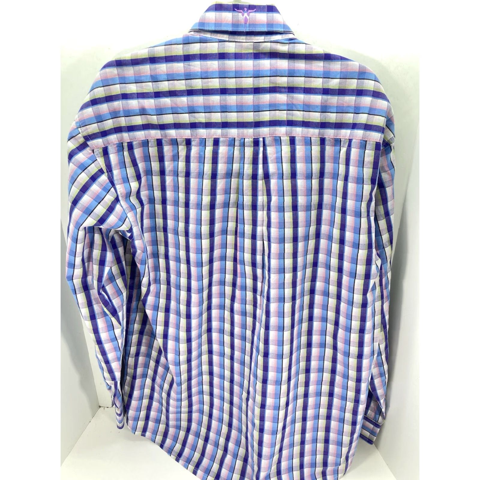 Wrangler VINTAGE Wrangler Western Shirt Men M Purple Check Long Sleeve Rodeo NWOT Size US M / EU 48-50 / 2 - 6 Thumbnail