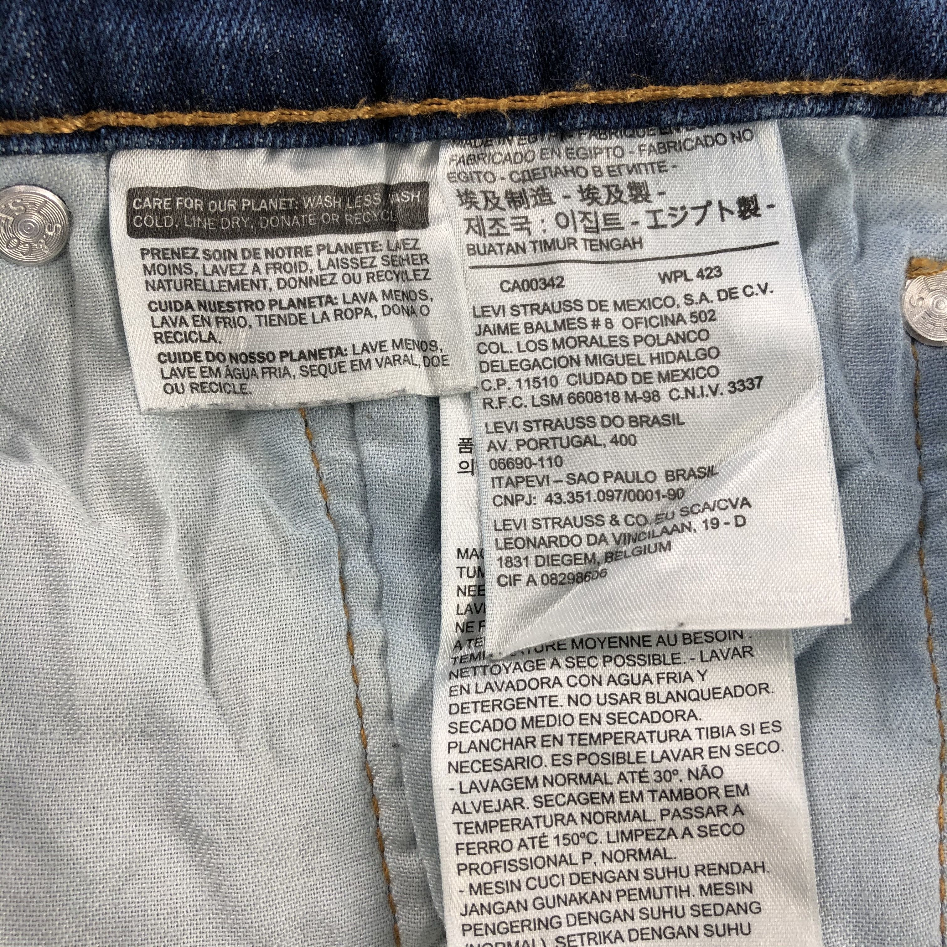 Levi's Levi's 511 Jeans Distress Faded Blue KJ984 Size US 32 / EU 48 - 12 Thumbnail