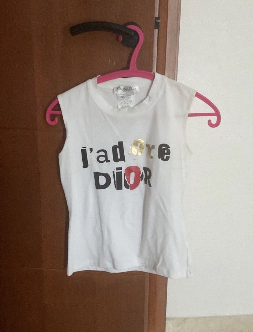 Dior VINTAGE J'ADORE DIOR TANK TOPS Size XS / US 0-2 / IT 36-38 - 1 Thumbnail