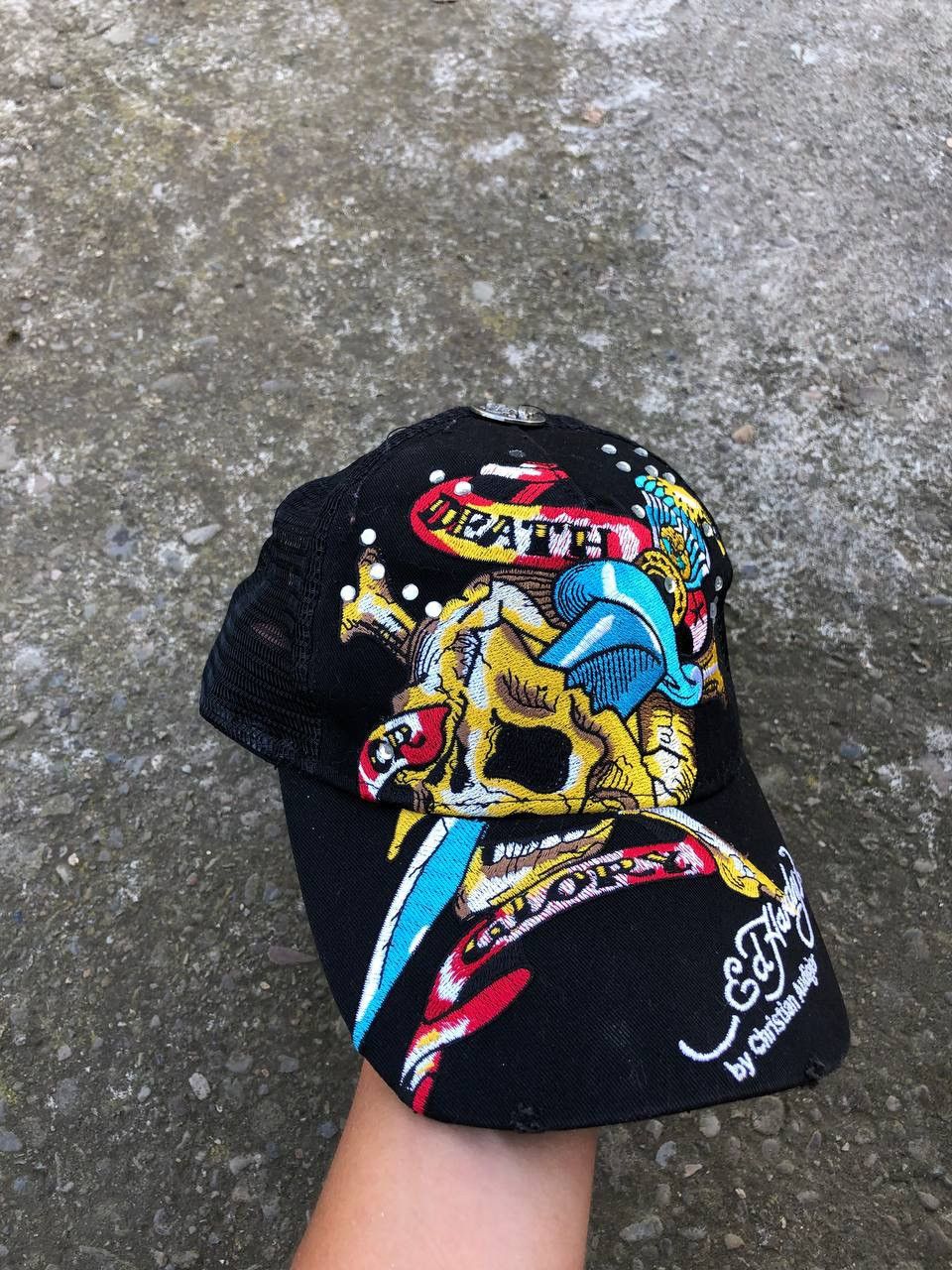 Other Vintage Y2K Ed Hardy cap skull big logo Size ONE SIZE - 2 Thumbnail