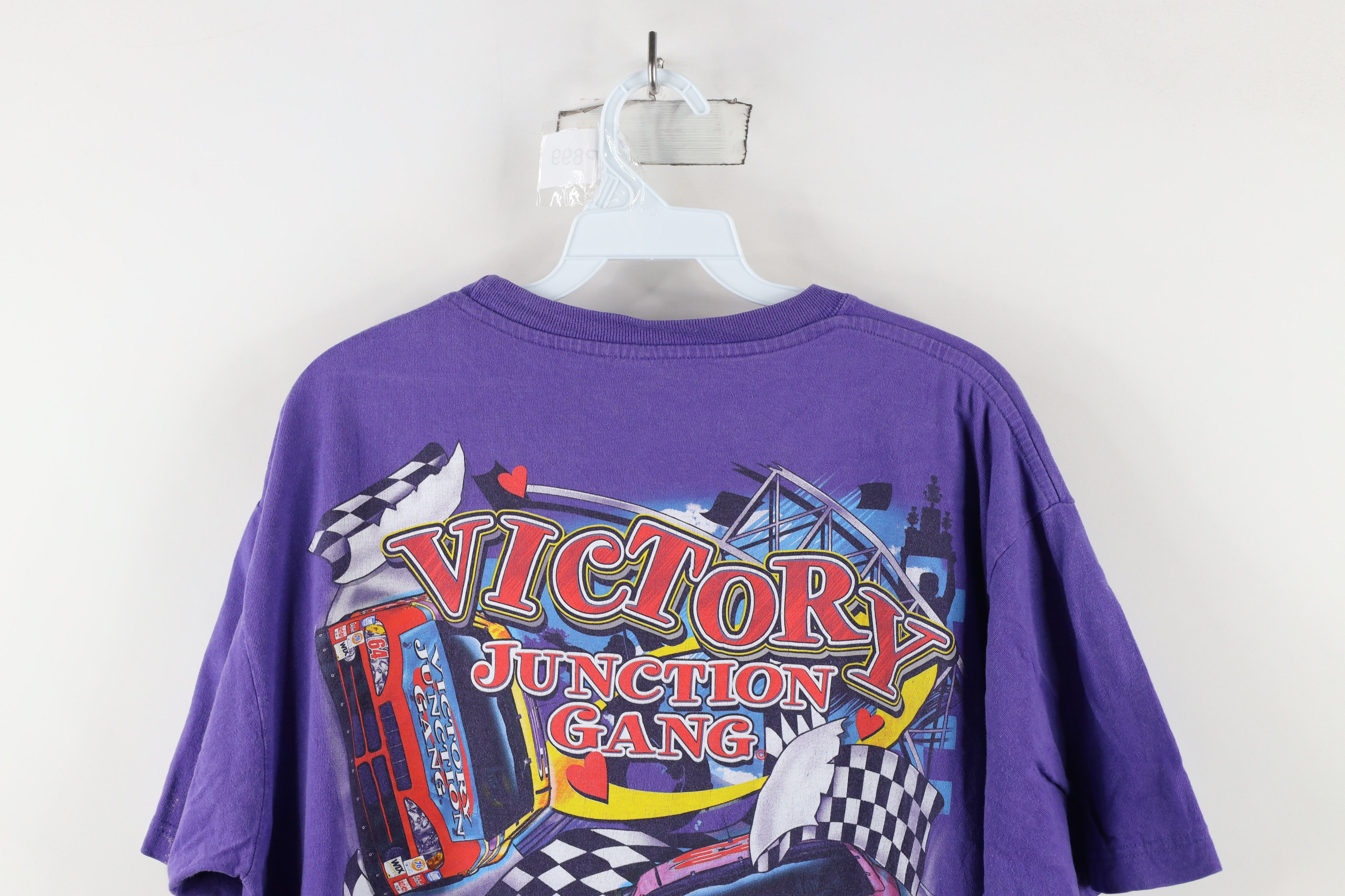Vintage Vintage Nascar Spell Victory Junction Gang Racing T-Shirt Size US L / EU 52-54 / 3 - 13 Thumbnail