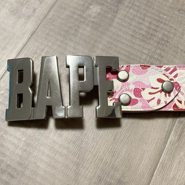 Bape BAPE Aloha camo pink leather belt a bathing ape NIGO Size ONE SIZE - 3 Thumbnail