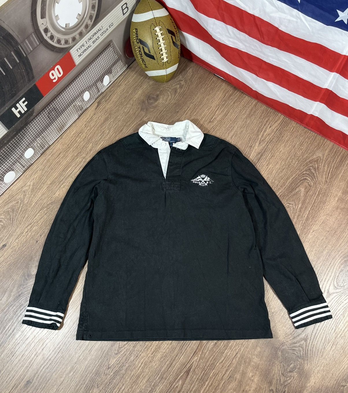 Polo Ralph Lauren × Rugby Ralph Lauren × Vintage Vintage Polo Ralph Lauren Rugby Shirt Size US L / EU 52-54 / 3 - 1 Thumbnail