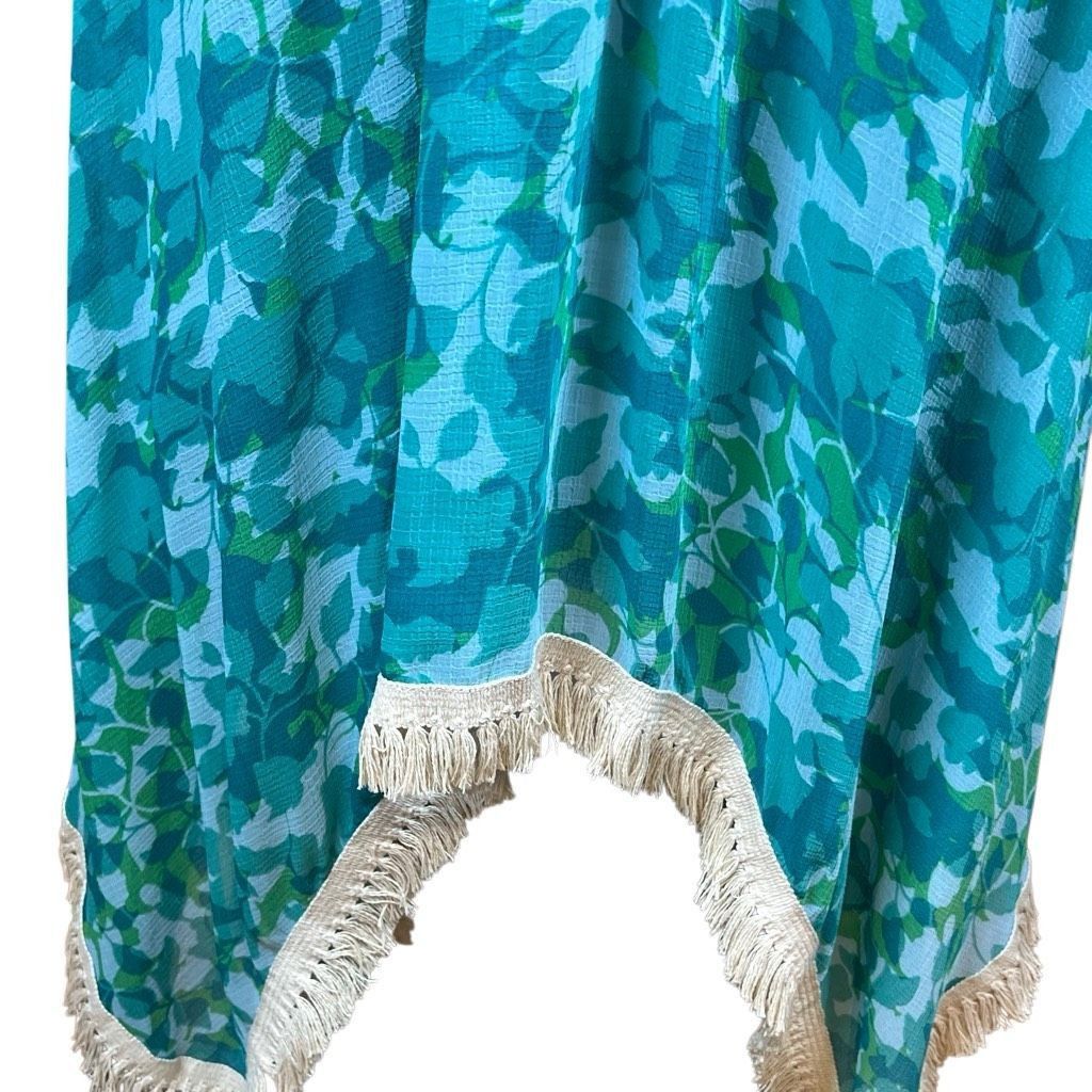 Ramy Brook Ramy Brook Floral Printed Riviera Skirt Turquoise XS S Handk Size 27" / US 4 / IT 40 - 5 Thumbnail