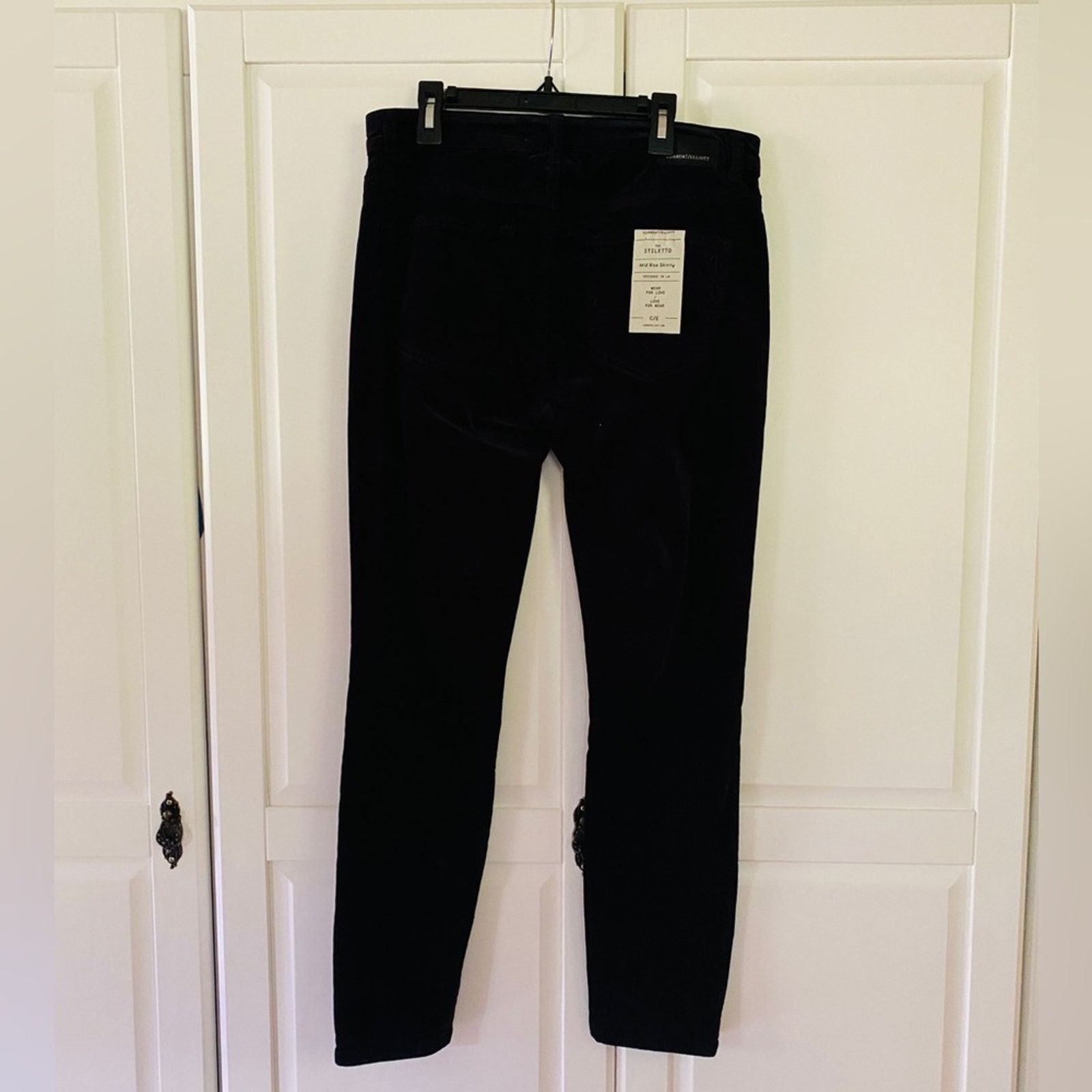 Current/Elliot Current/Elliott Stiletto Velvet Pant Size 29" - 6 Thumbnail