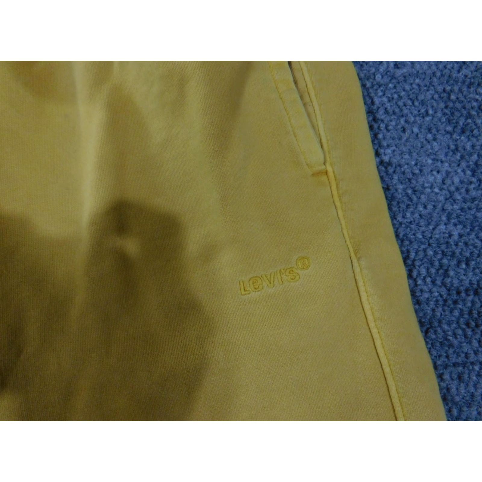 Levi's VINTAGE Levi's Pants Mens Small Yellow Jogger Sweatpants Drawstring Elastic Cuffs Logo Size US 29 - 5 Thumbnail