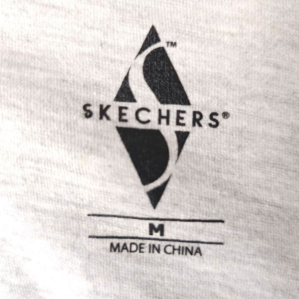 SKECHERS Skechers T Shirt Mens Size Medium Gray Black Blue Striped OVERSIZED Fit AS IS Size US M / EU 48-50 / 2 - 5 Thumbnail