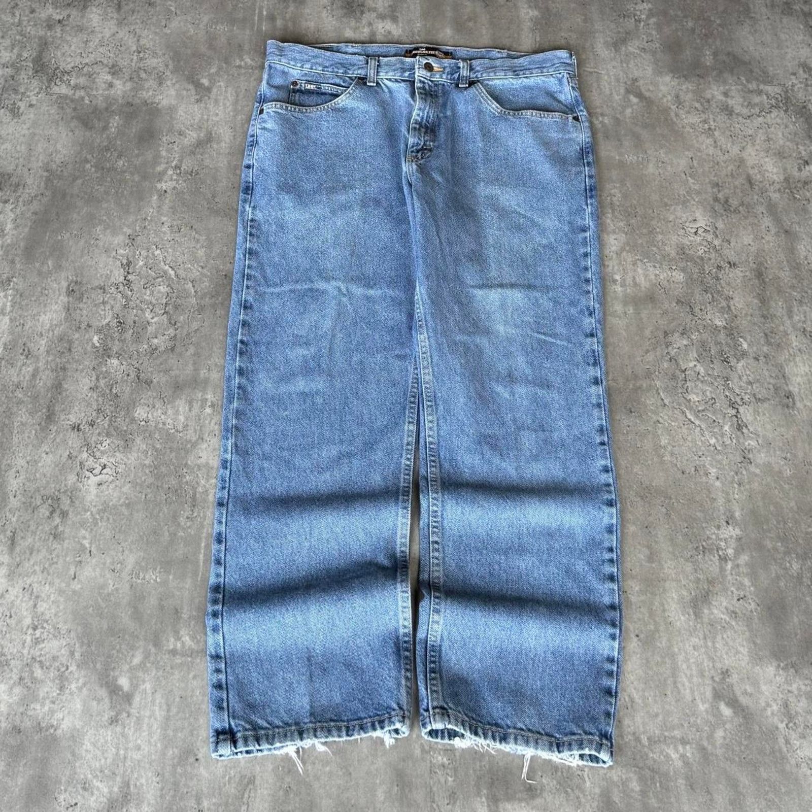 Lee × Vintage Vintage Y2K Lee Denim Baggy Grunge Opium Essential Jeans Size US 38 / EU 54 - 2 Thumbnail