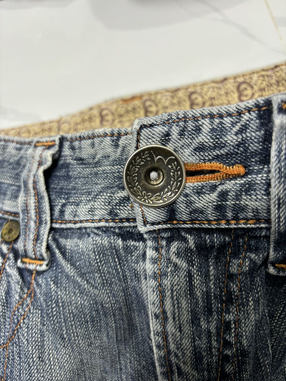 Edwin × Hysteric Glamour EDWIN FLARE JEANS BLUE TRIP DISTRESS DENIM BOOTCUT Size US 32 / EU 48 - 11 Thumbnail