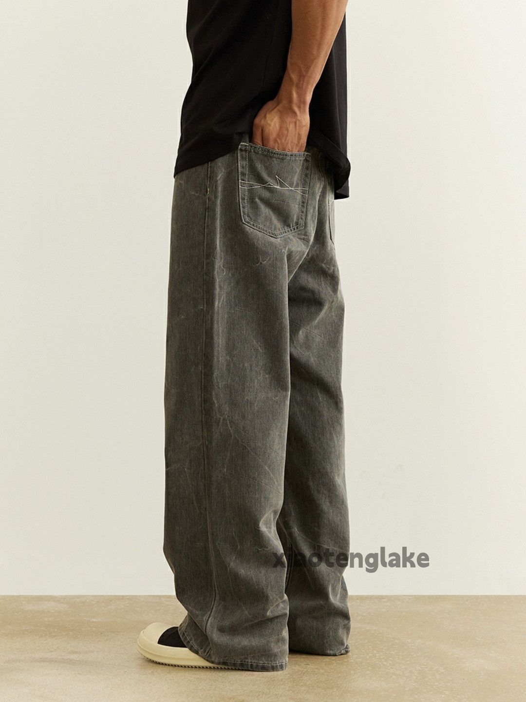 Jean × Vintage washed faded cleanfit yuppie loose baggy jeans Size US 28 / EU 44 - 1 Thumbnail