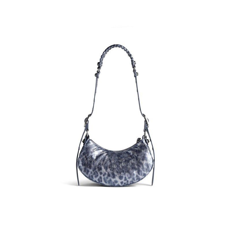 Balenciaga o1s1rm0825 Size: OS / Le Cagole Shoulder Bag in Blue Size ONE SIZE - 4 Thumbnail