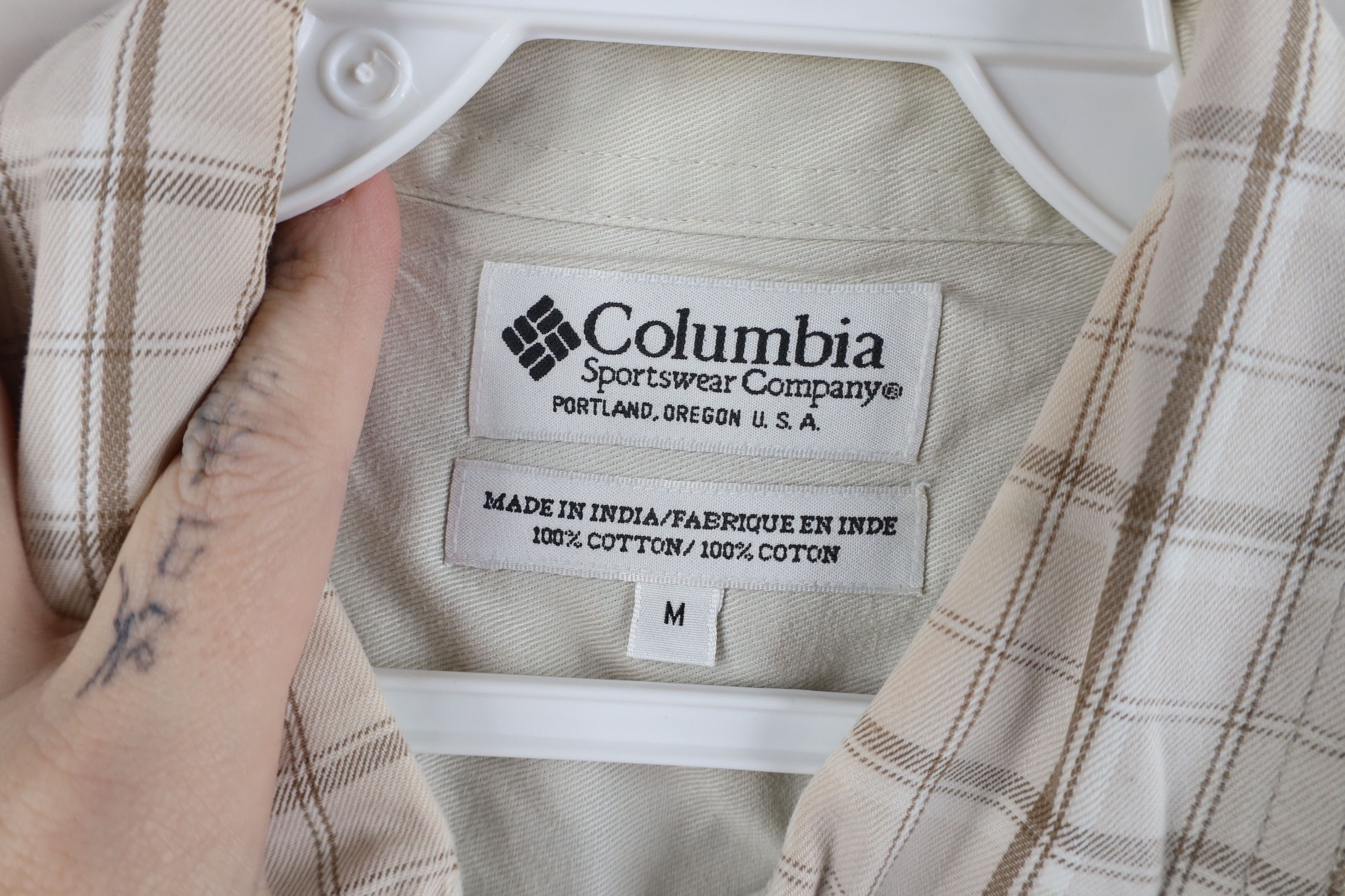 Columbia × Vintage Vintage Columbia Faded Collared Button Down Shirt Plaid Size US M / EU 48-50 / 2 - 9 Thumbnail