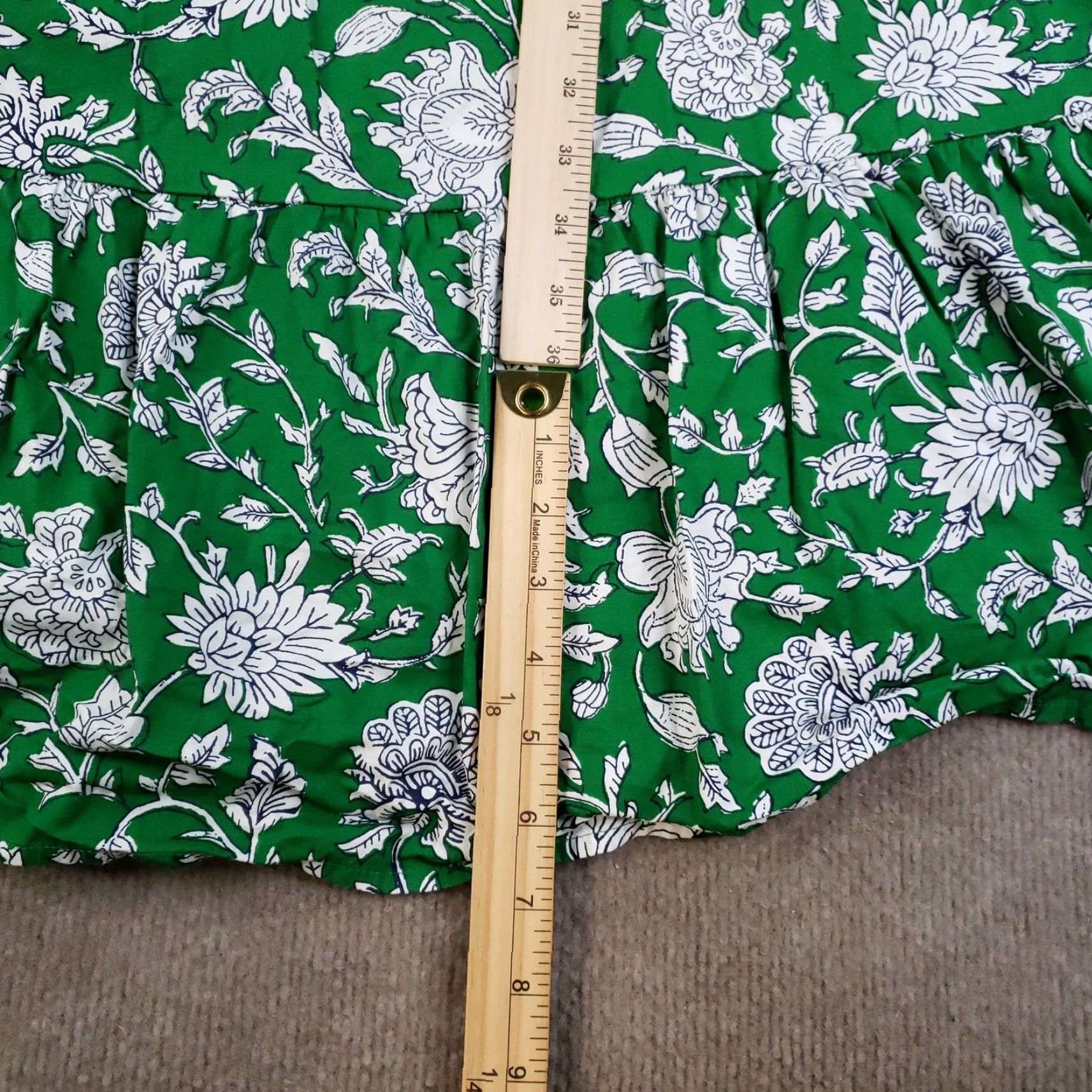 VINTAGE J.CREW Floral Maxi Dress Womens Size 0 Short Sleeve Cotton Blend  Spring Summer