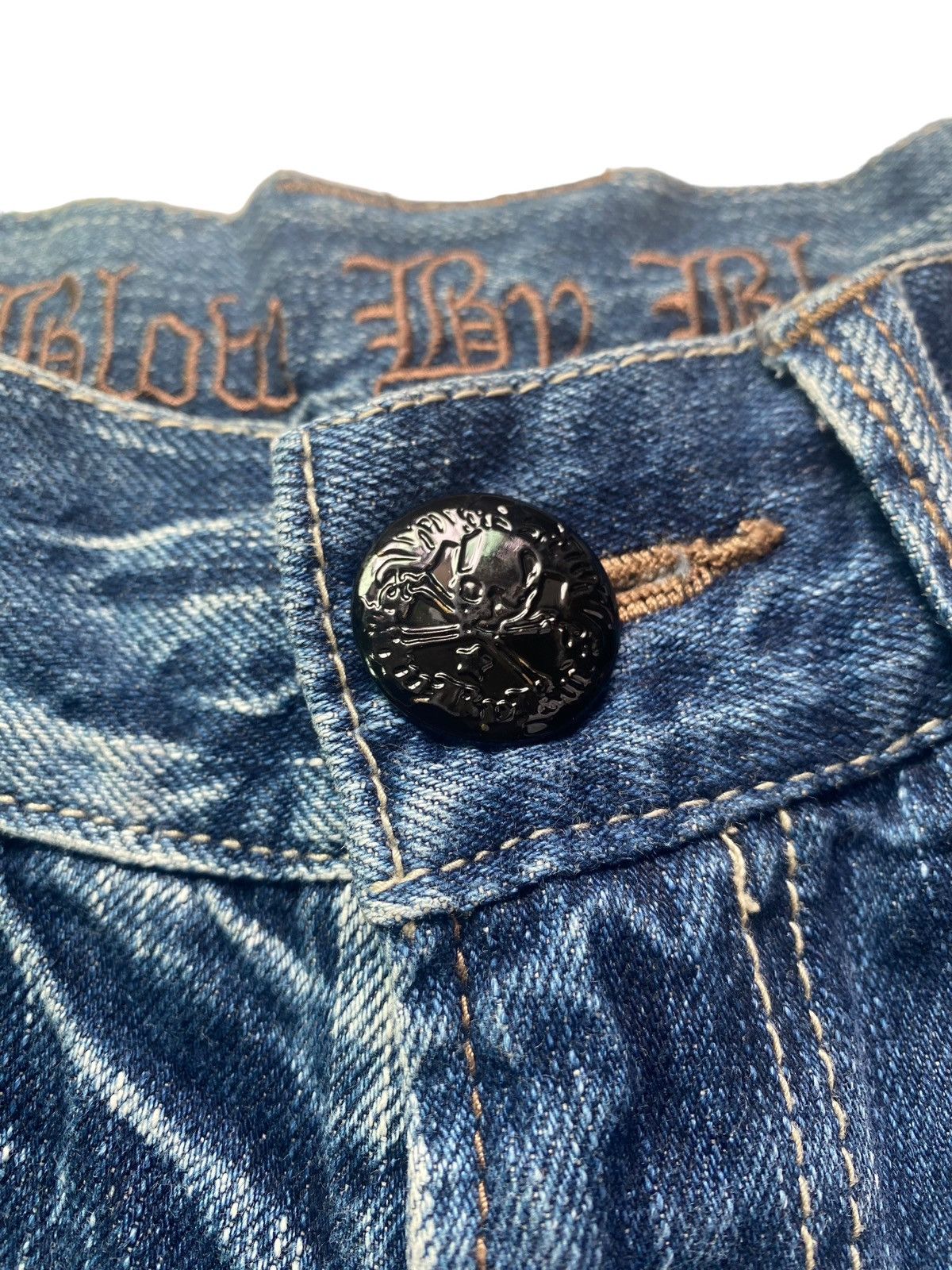 Hysteric Glamour × If Six Was Nine × Le Grande Bleu (L.G.B.) Japanese Brand Blow By Blue Double Waist Jean Size US 28 / EU 44 - 10 Thumbnail