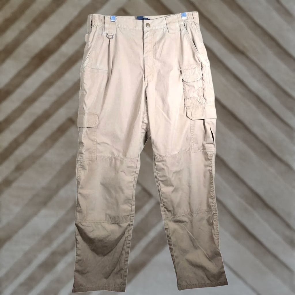 Vintage 5.11 Tactical Mens Pants Tan Utility Pockets Workwear Straight Leg 34x32 Size US 34 / EU 50 - 1 Thumbnail