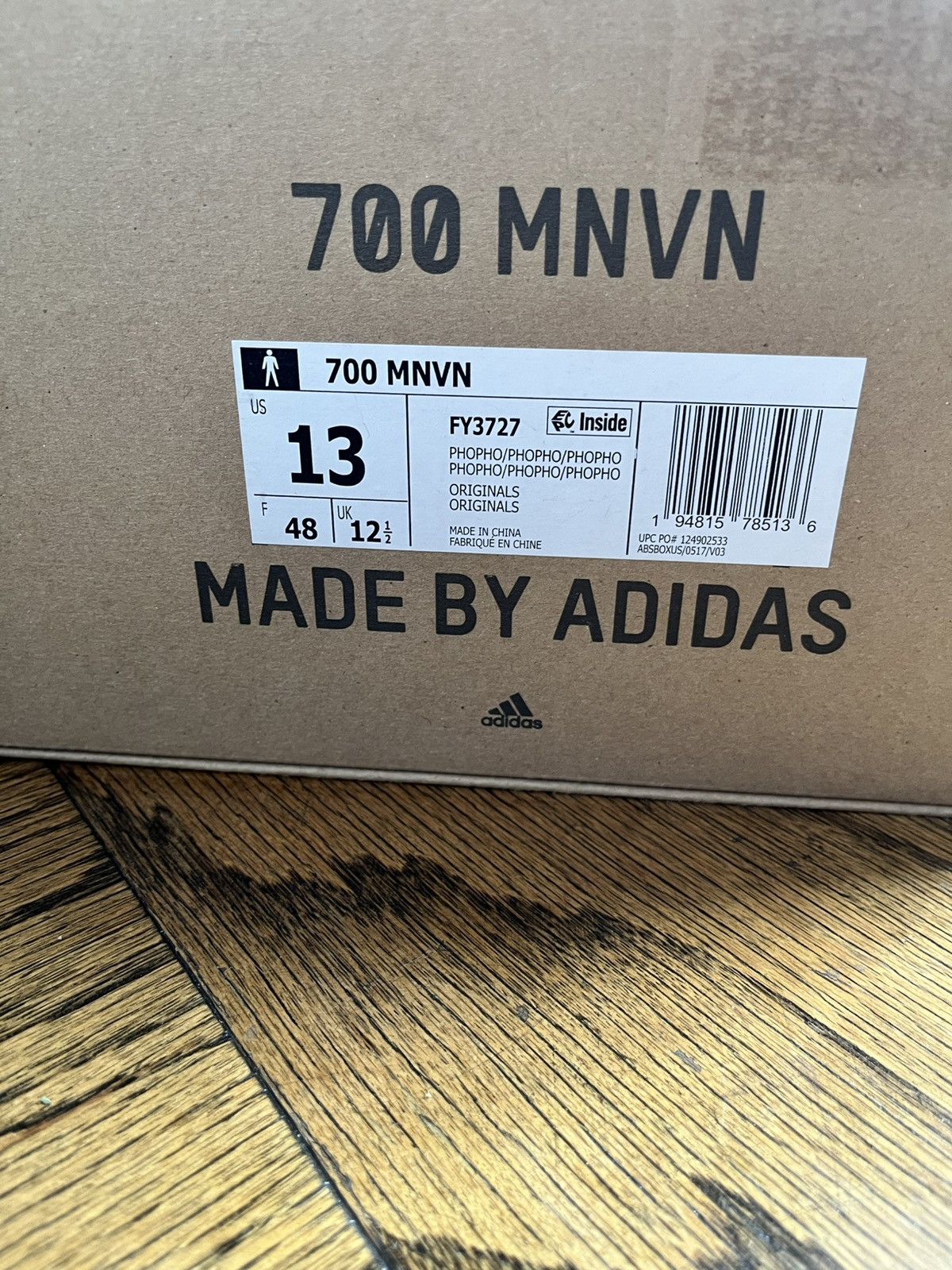 Adidas × Kanye West Adidas Yeezy Boost 700 MNVN, Phosphor Size US 13 / EU 46 - 6 Thumbnail