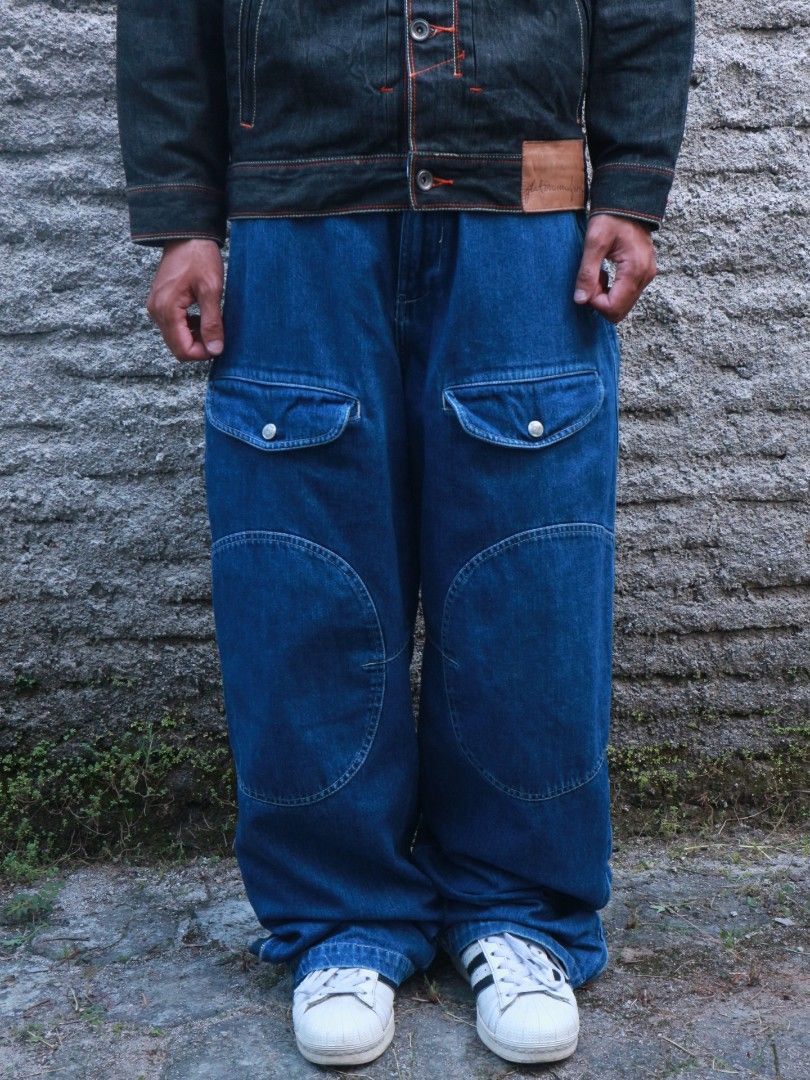 Beauty Beast × Vintage Y2K JAPANESE HIP HOP BAGGY PANTS Size US 33 - 1 Thumbnail