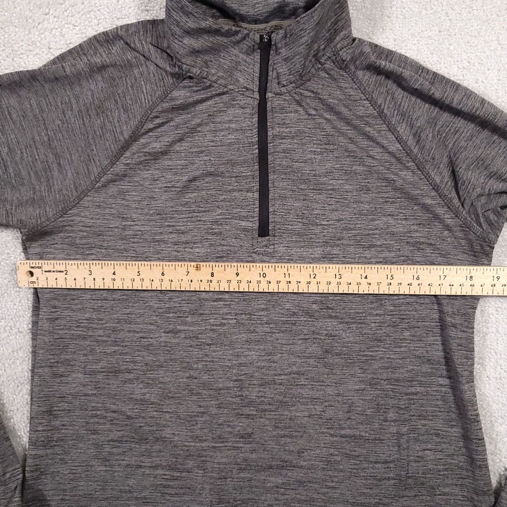 SKECHERS Skechers Sport Shirt Women’s Large Gray Long Sleeve 1/4 Zip Running Shirt Size L / US 10 / IT 46 - 4 Thumbnail