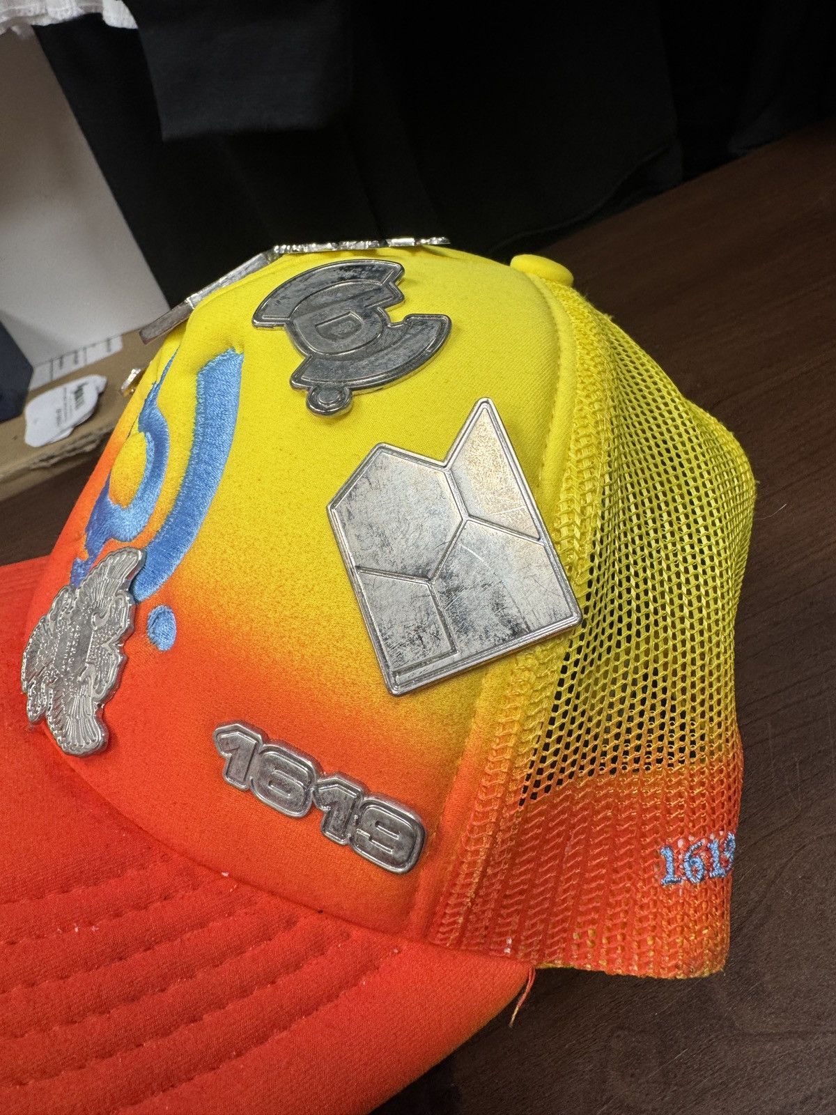 DENIM TEARS Denim Tears Astral Tears Pin Trucker Hat Size ONE SIZE - 5 Thumbnail