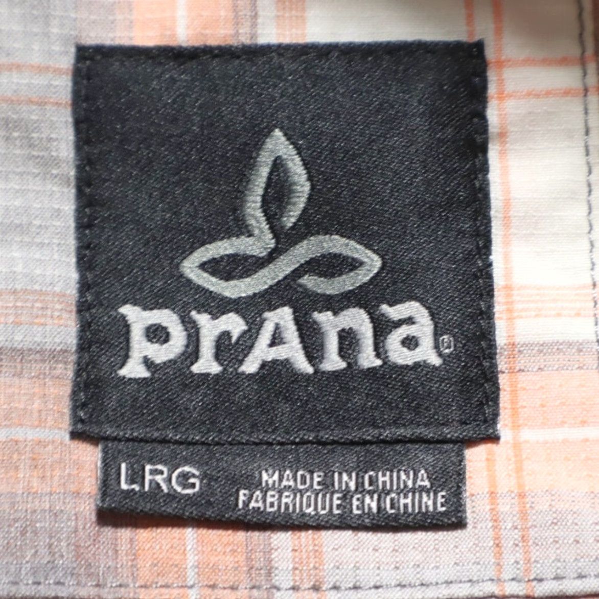 Prana **Prana Ascension Nylon Plaid Long Sleeve Button Up Shirt Peach Men's L** User: **Prana Ascension Plaid Long Sleeve Button Up Shirt - Men's L, Peach** Size US L / EU 52-54 / 3 - 5 Thumbnail