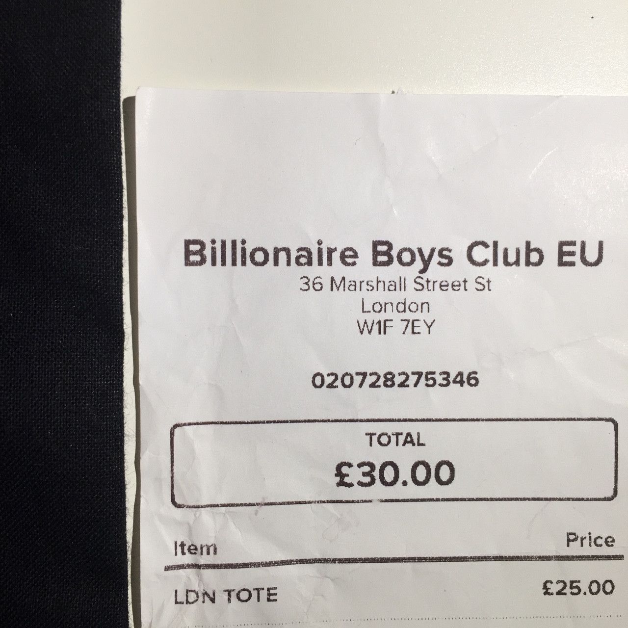 Billionaire Boys Club Billionaire Boys Club BBC EU Exclusive Tote Bag Size ONE SIZE - 3 Thumbnail