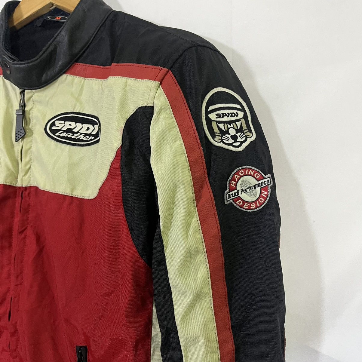 Vintage VINTAGE SPIDI LEATHER 77 HARDSHELL PAD PATCHES RACING JACKET Size US M / EU 48-50 / 2 - 3 Thumbnail
