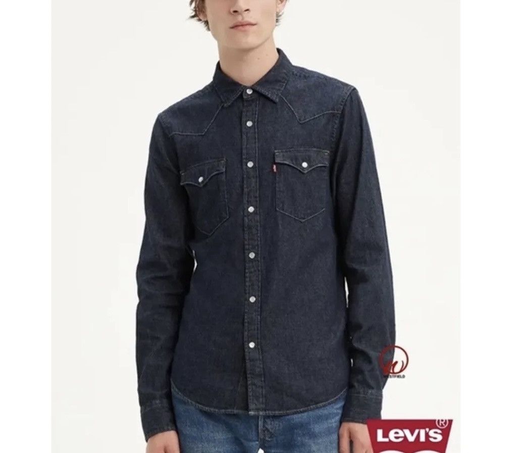 Levi's × Levi's Vintage Clothing × Vintage Levis Western Pocket Denim Shirt Size US S / EU 44-46 / 1 - 3 Thumbnail