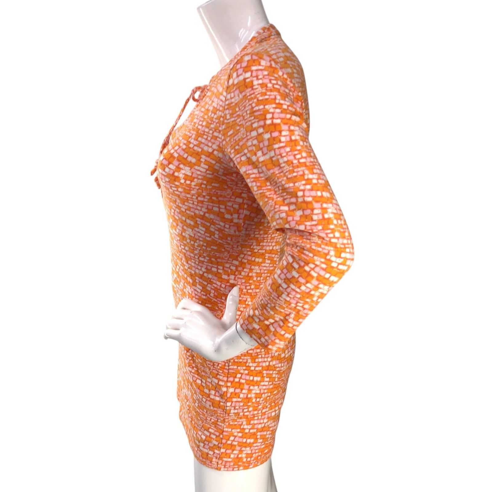 J.McLaughlin J McLaughlin Size XS Dress Mini Tunic Length Stretch Orange Size XS / US 0-2 / IT 36-38 - 5 Thumbnail