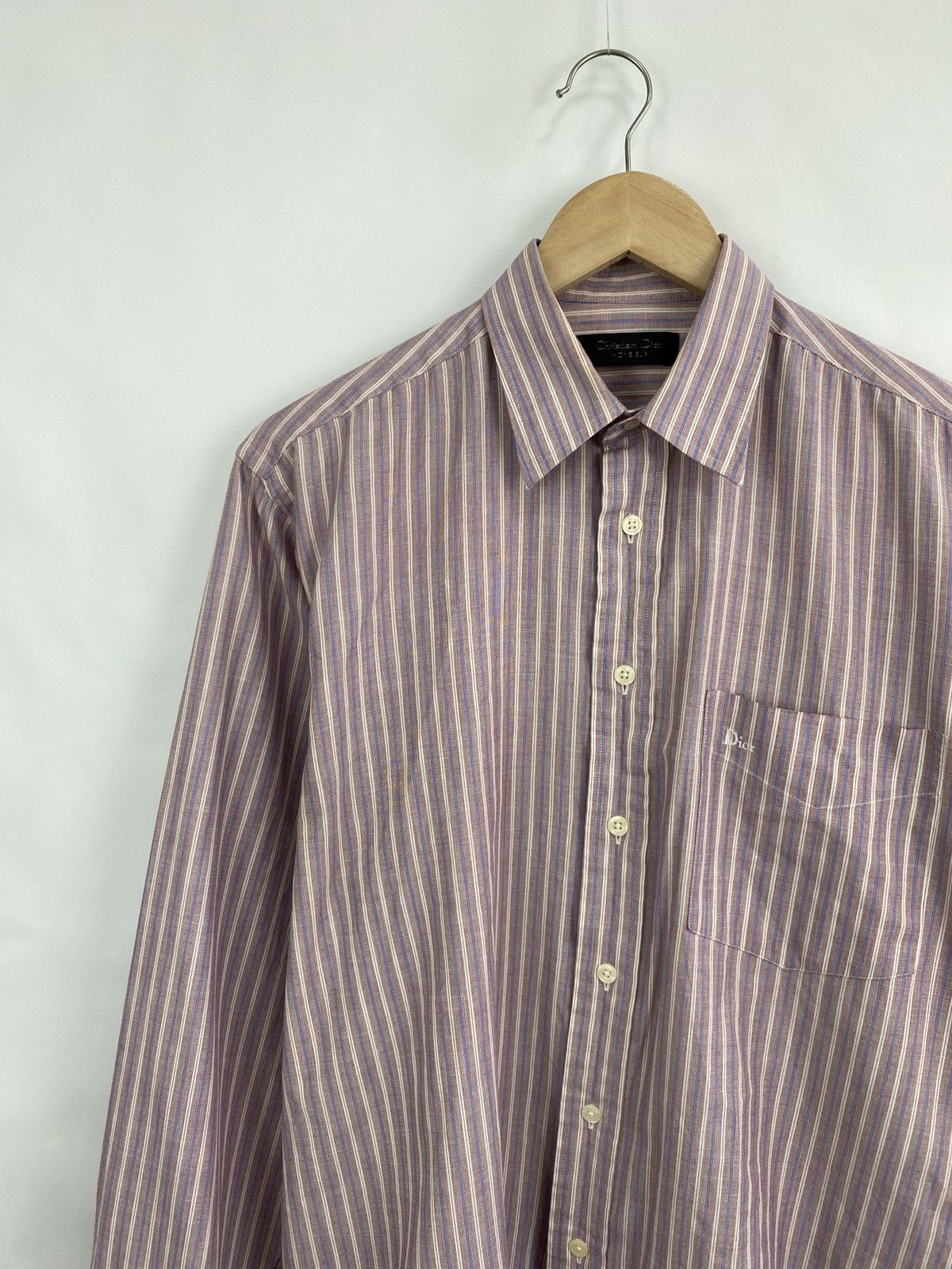 Christian Dior Monsieur Vintage 90s Dior Shirt Long Sleeve Rare Retro Hype Y2K Size US M / EU 48-50 / 2 - 2 Thumbnail