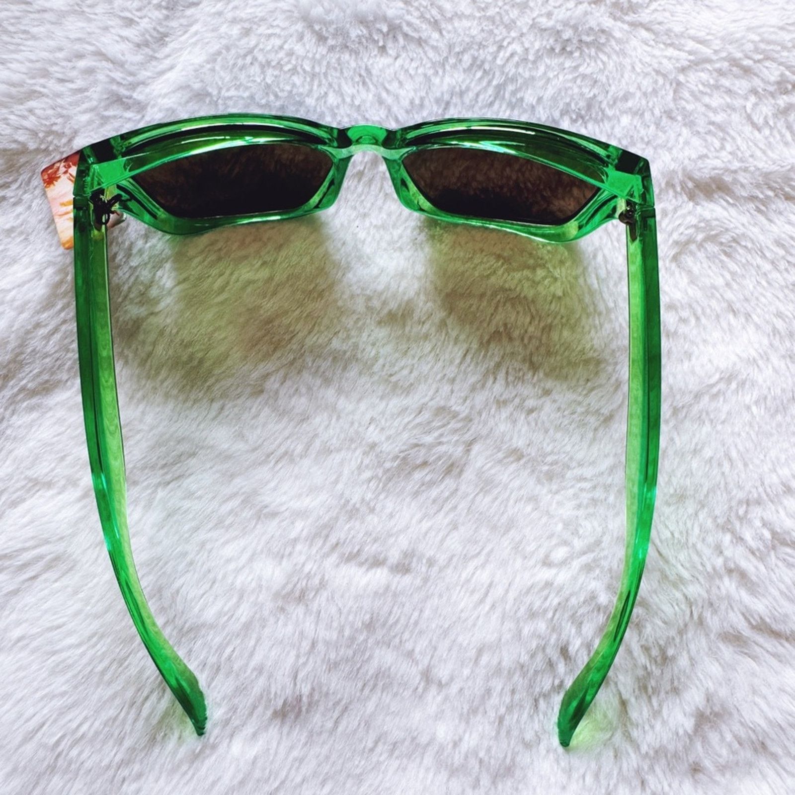 Other Cedric Bright Green Mirrored Sunglasses Size ONE SIZE - 11 Thumbnail