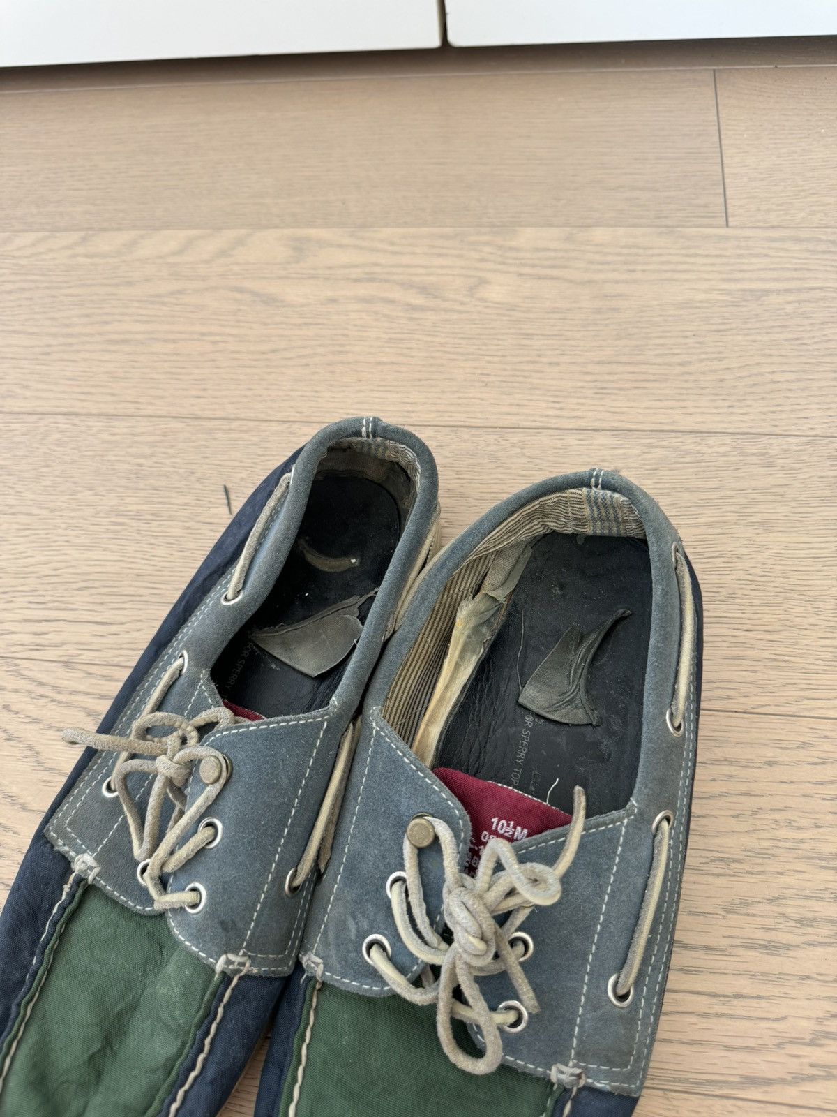 Band Of Outsiders Multi Colored Suede and Fabric Topsiders 10.5 Size US 10.5 / EU 43-44 - 10 Thumbnail