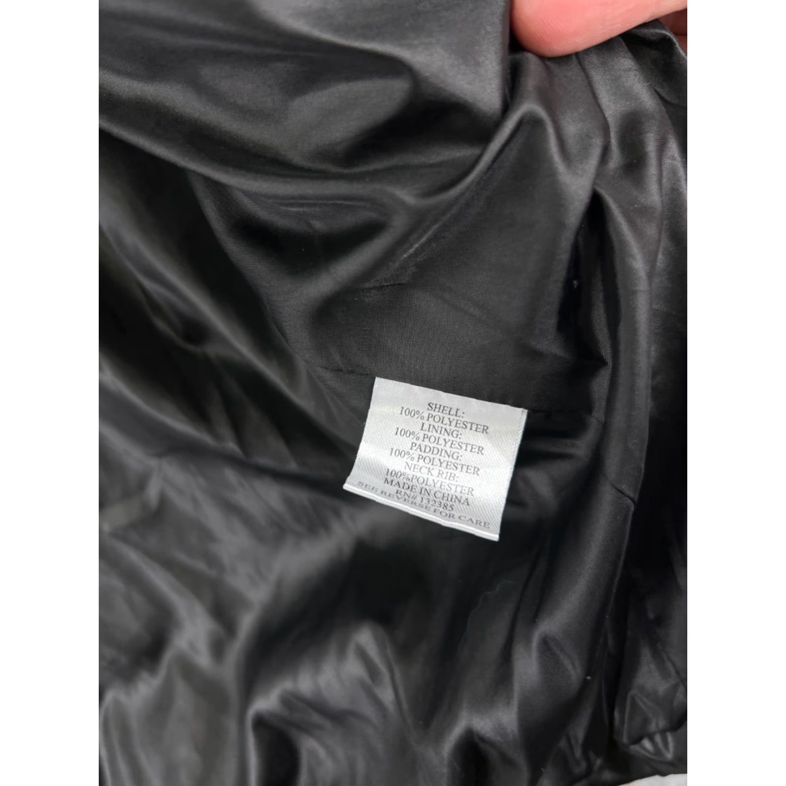 Vintage Love Token Jacket Womens XS Black Puffer Long Zip Belted Full Zip Hooded Quilted Solid Polyester Jacket Size XS / US 0-2 / IT 36-38 - 4 Thumbnail