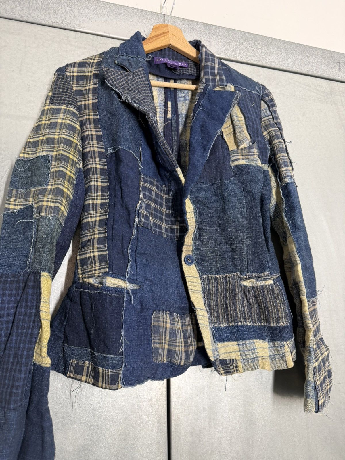 Ralph Lauren Ralph Lauren Collection Purple Linen Country Patched Blazer Size S / US 4 / IT 40 - 4 Thumbnail
