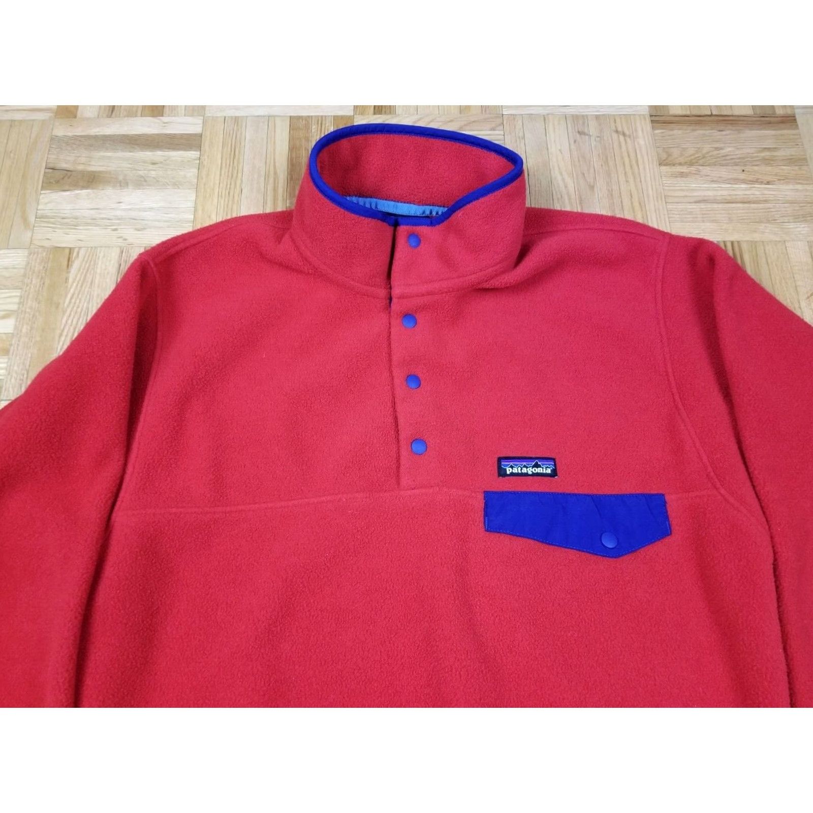 Patagonia VINTAGE Patagonia RED SNAP FLEECE PULLOVER SHIRT Mens Medium Size US M / EU 48-50 / 2 - 2 Thumbnail