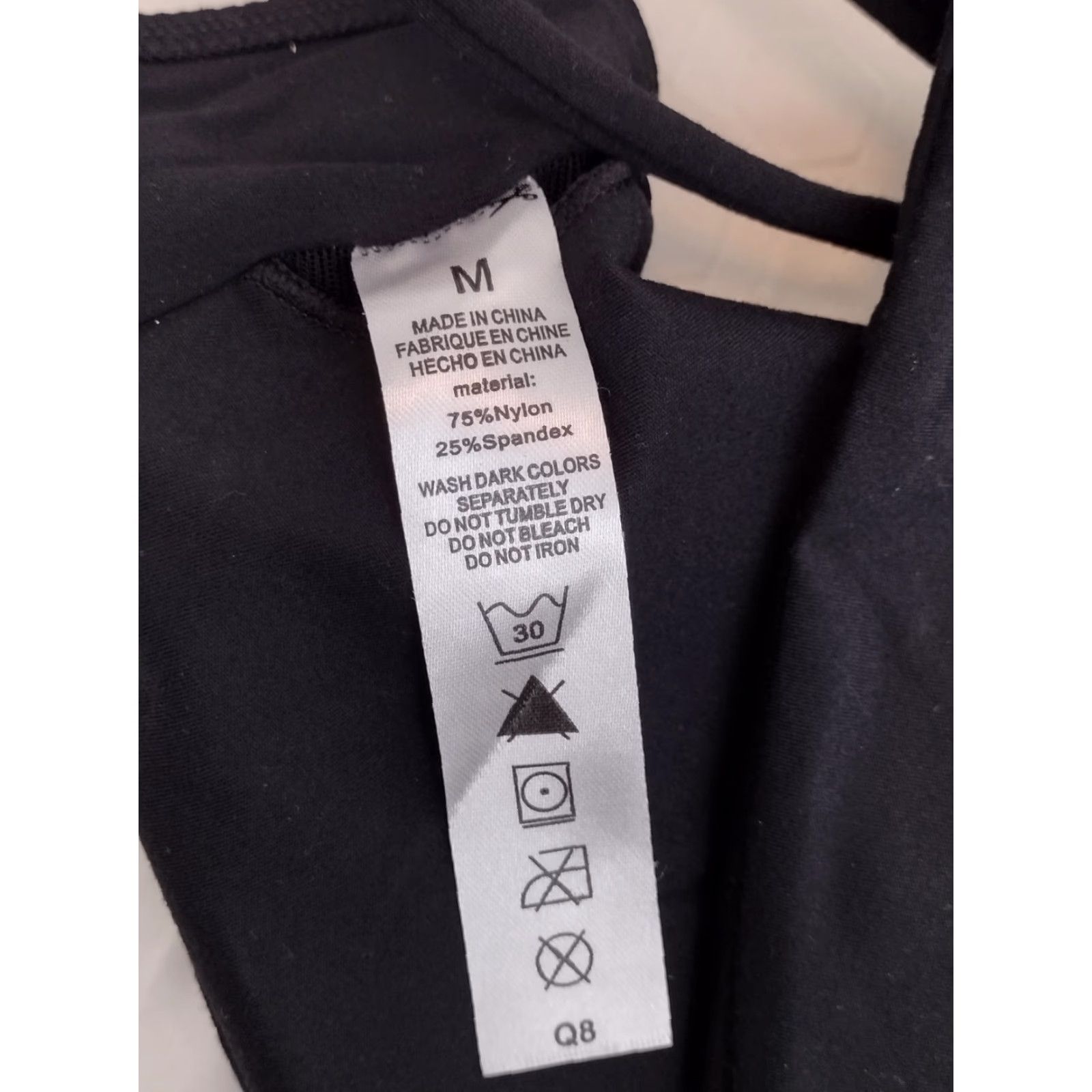 Vintage ID Ideology Sports Bra Crossback Deep Black M Women's Shirt? Size ONE SIZE - 5 Thumbnail