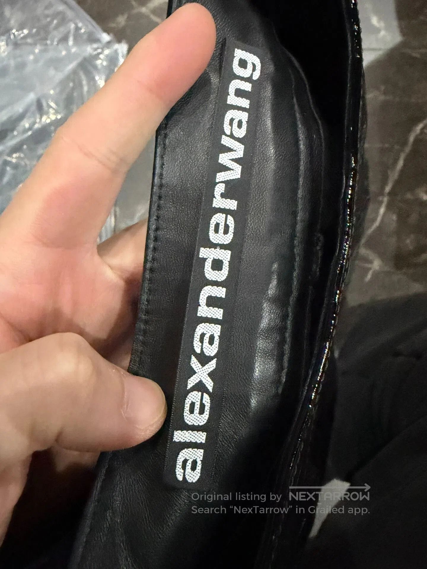 Alexander Wang Alexander Wang Asymmetric Croc. Size 26" / US 2 / IT 38 - 4 Thumbnail