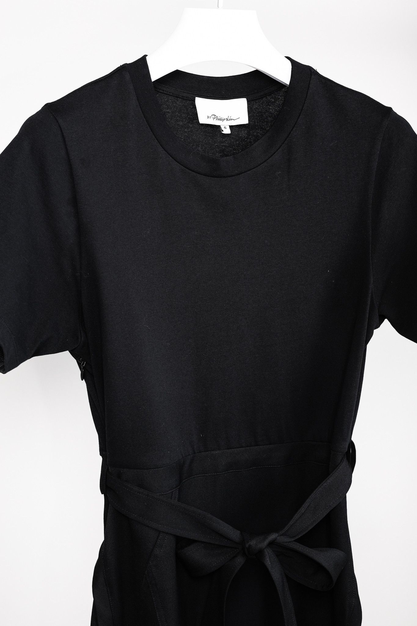 3.1 Phillip Lim 3.1 Phillip Lim Resort 2020 Black Wool Combo T-Shirt Dress Size M / US 6-8 / IT 42-44 - 3 Thumbnail