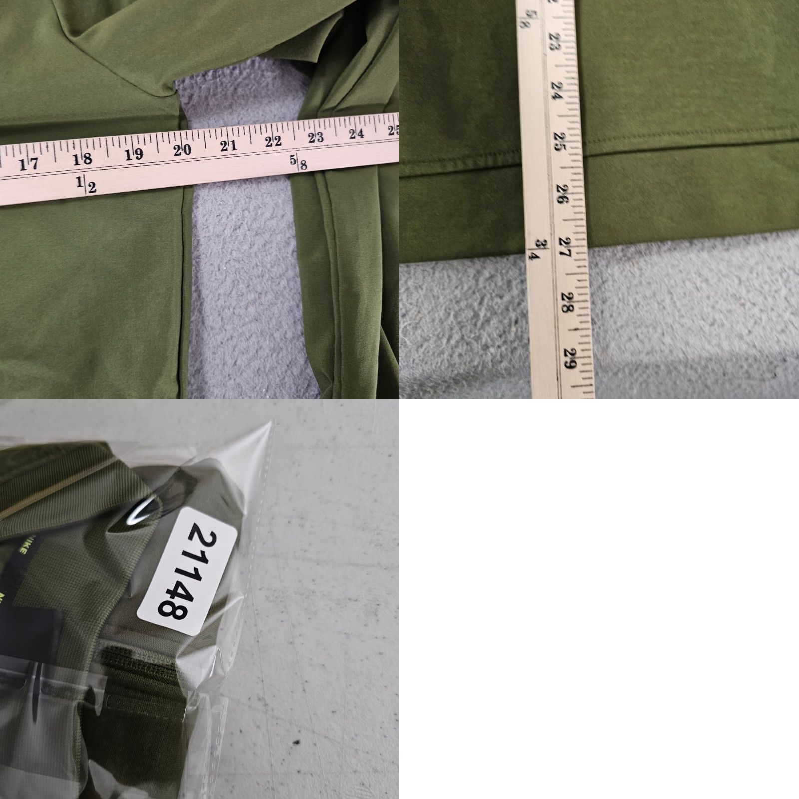 Nike Nike Dri-Fit Full Zip Lightweight Training Jacket Mens Small Olive Green CZ7123 Size US S / EU 44-46 / 1 - 8 Thumbnail