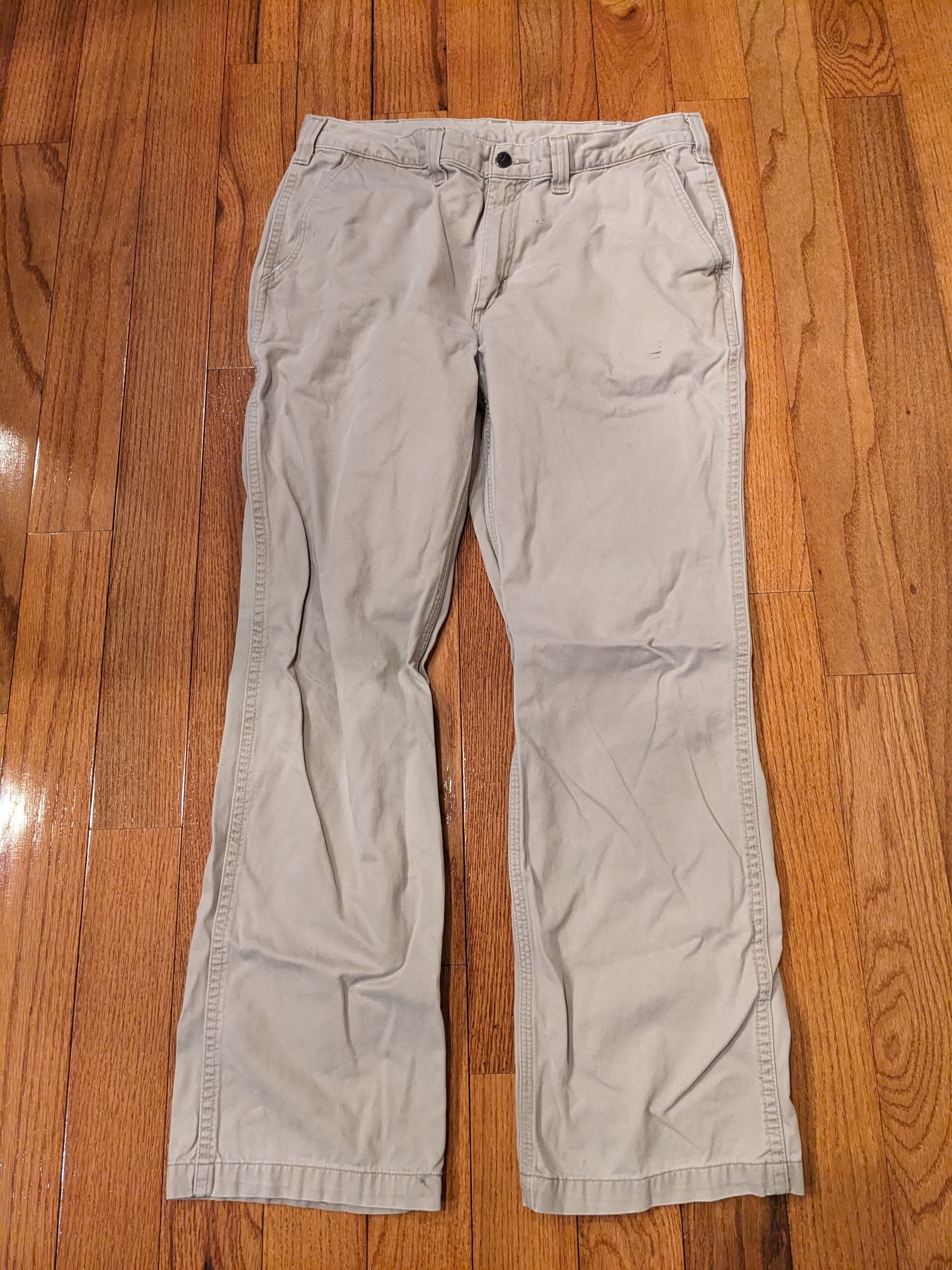 Carhartt × Vintage Vintage Carhartt 36 x 30 Cargo Tan Pants Size US 36 / EU 52 - 4 Thumbnail