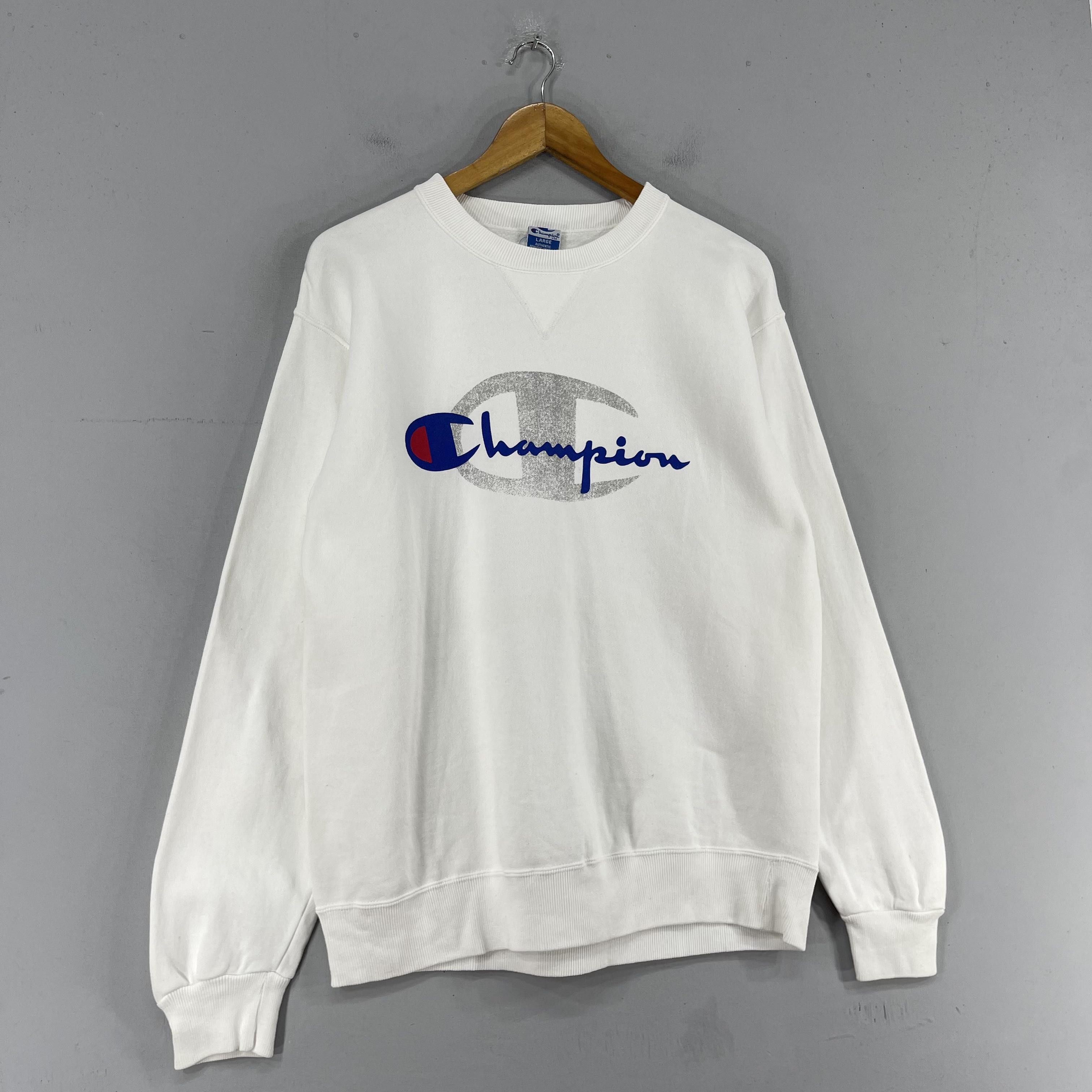Champion × Vintage Vintage CHAMPION Big Logo Spell Out Printed Sweatshirt Size US M / EU 48-50 / 2 - 3 Thumbnail