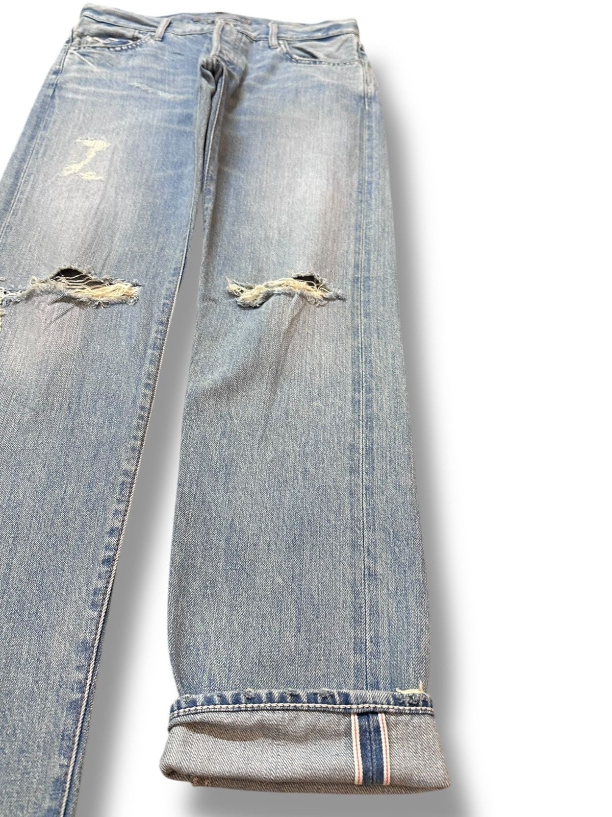GOA Vintage Goa Selvedge Faded Distressed Denim Size US 30 / EU 46 - 4 Thumbnail