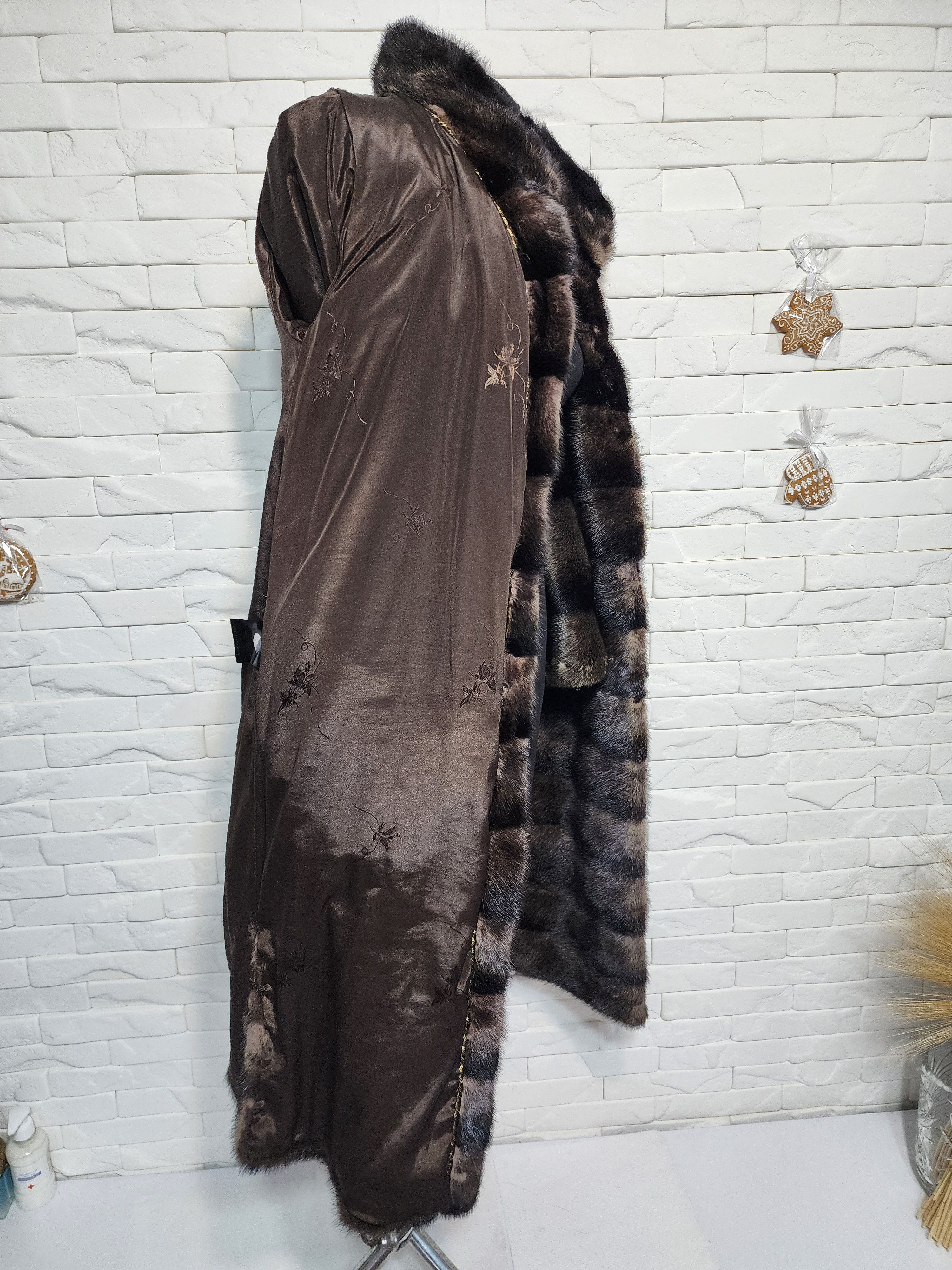 Furla Brown Fur Coat: Women's Mink Coat. Size S / US 4 / IT 40 - 10 Thumbnail
