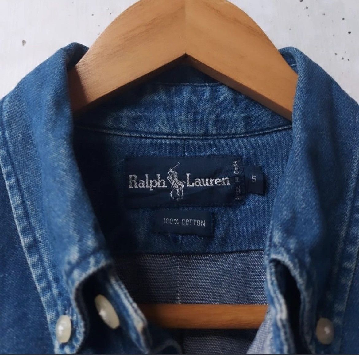 Polo Ralph Lauren × Ralph Lauren × Vintage Polo Ralph Lauren Denim Shirt Size US L / EU 52-54 / 3 - 3 Thumbnail