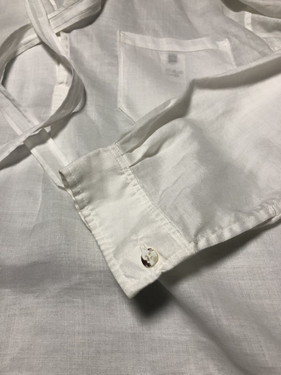 Kapital Archive Linen Tie-up Stand Collar Shirt Size US L / EU 52-54 / 3 - 3 Thumbnail