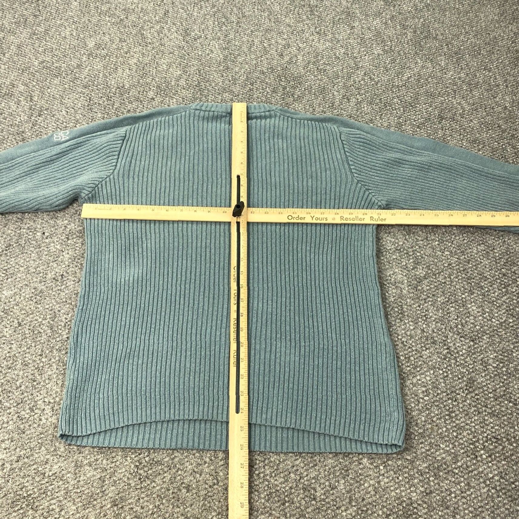 Nautica VINTAGE Nautica Men’s Blue Embroidered Knit Sweater Large Crewneck Pullover Casual Size US L / EU 52-54 / 3 - 6 Thumbnail