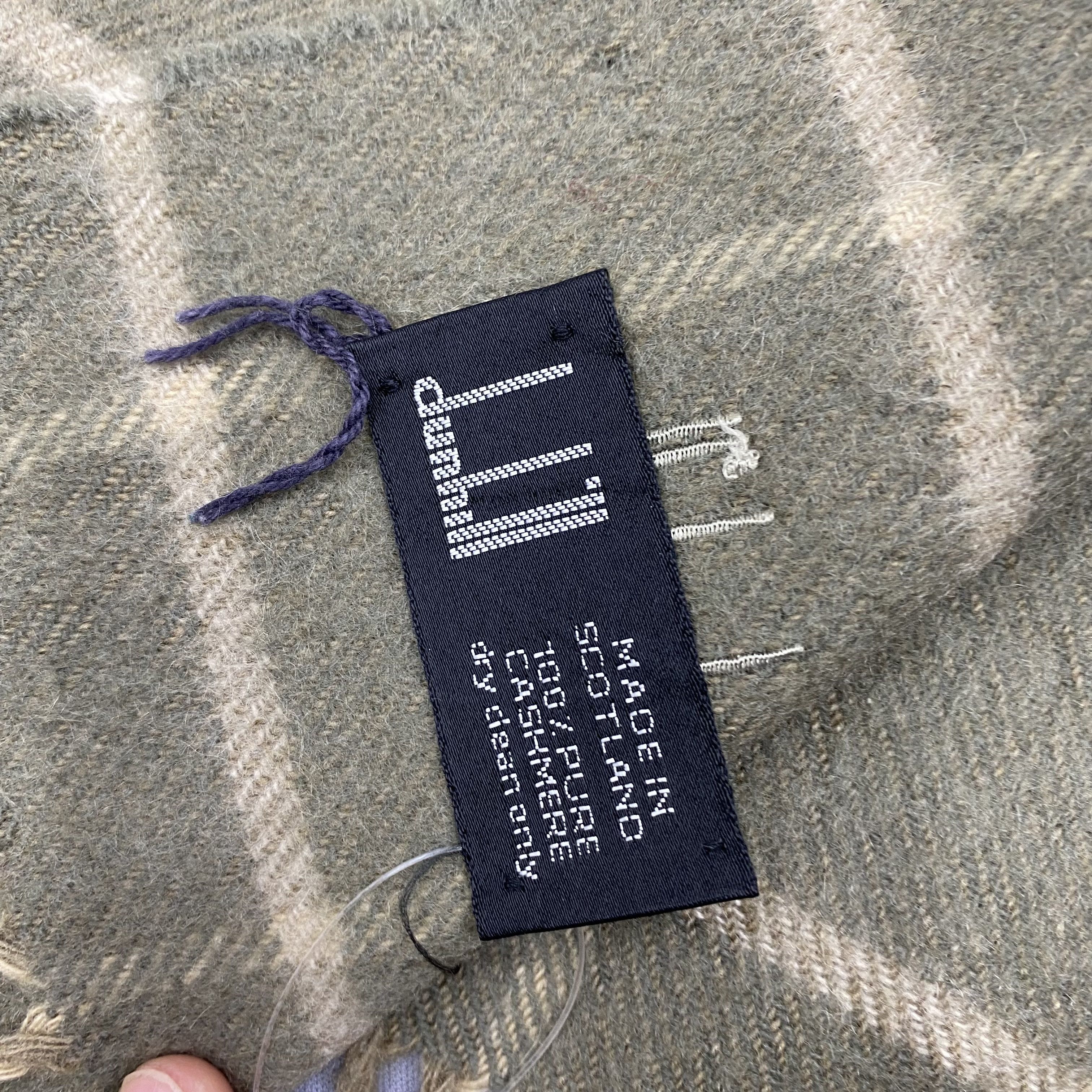 Japanese Brand Vintage Dunhill Scarf Muffler Wool Cashmere Scarves Size ONE SIZE - 5 Thumbnail
