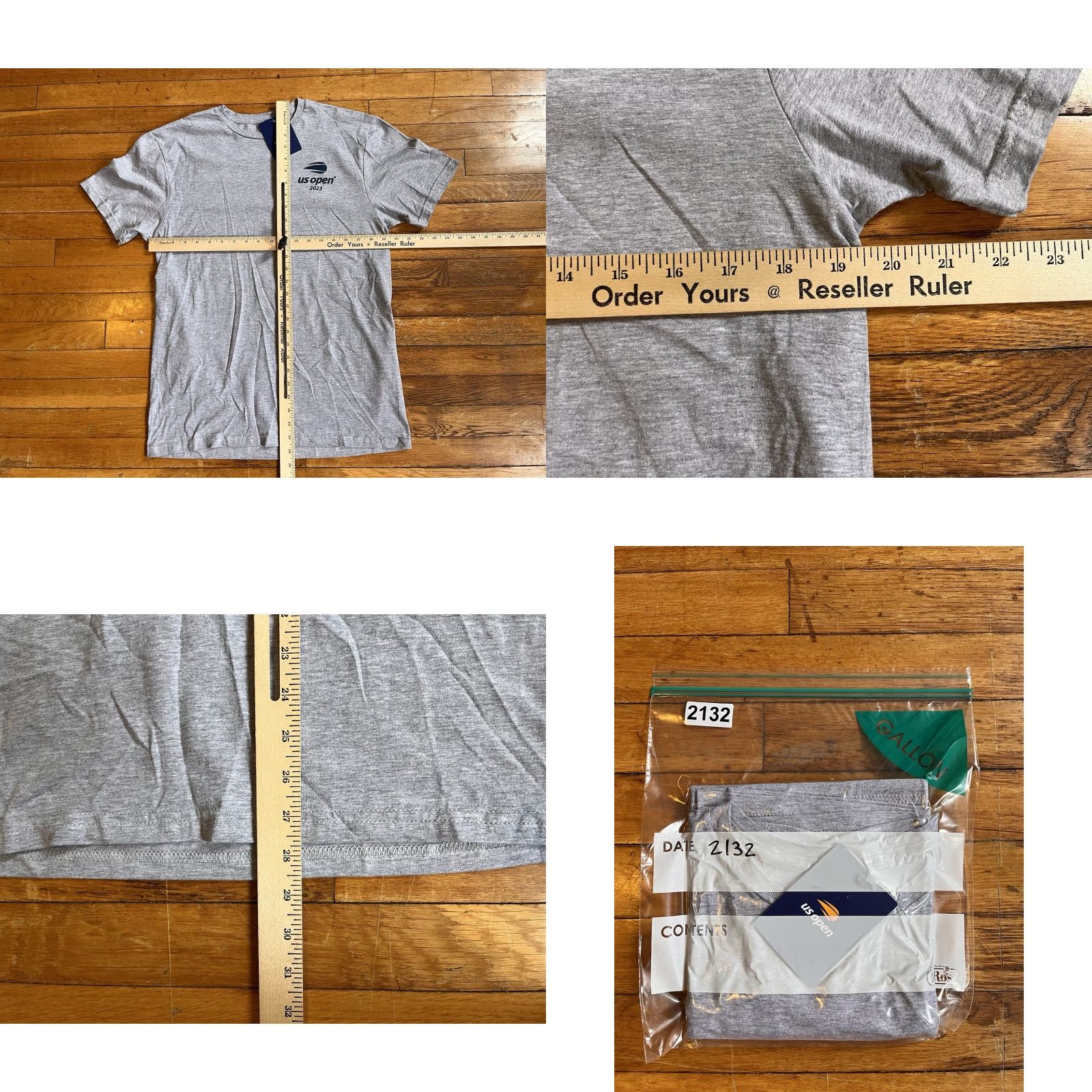 Vintage VINTAGE US Open 2023 Billie Jean King 50 Years Of Equal Prize Money Shirt Mens M Grey Size US M / EU 48-50 / 2 - 8 Thumbnail