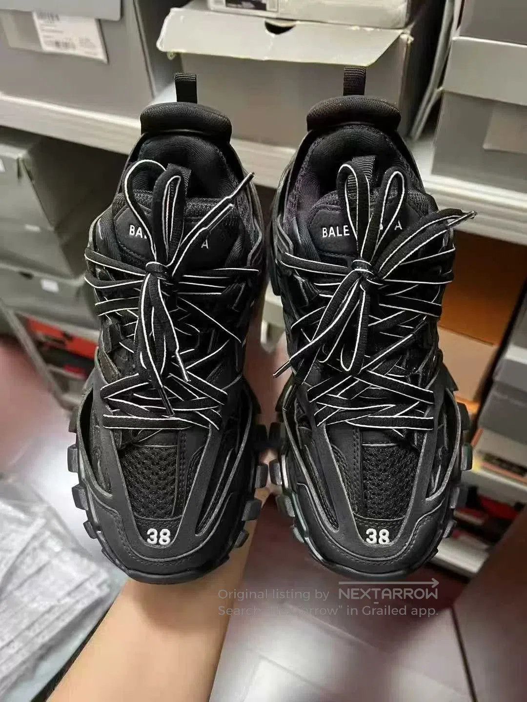 Balenciaga balenciaga track black athletic sneakers size 38. Size US 7.5 / EU 40-41 - 8 Thumbnail