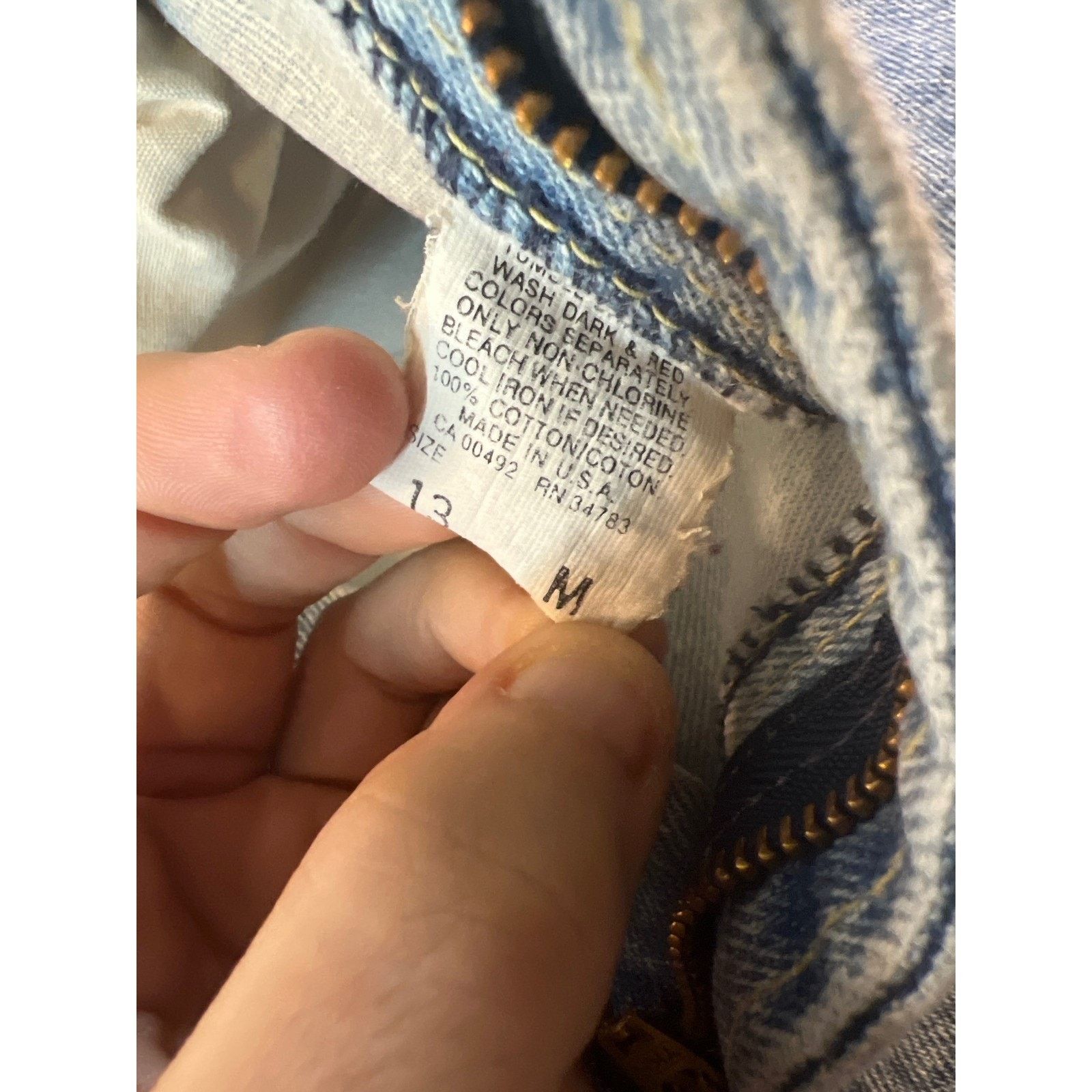 Lee Vintage Lee High Waisted Tapered Leg Jeans USA Made 13M Size 30" / US 8 / IT 44 - 4 Thumbnail
