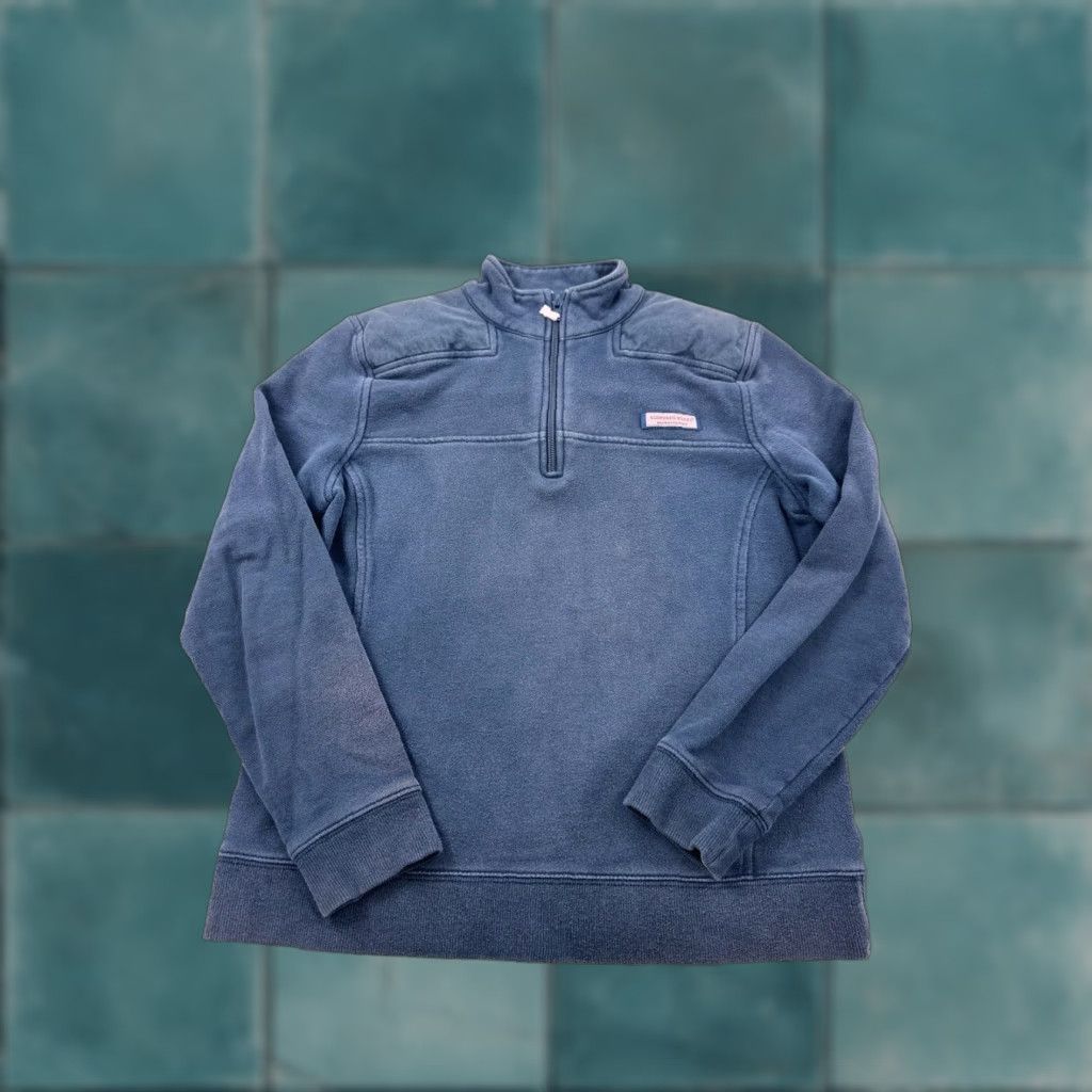Vineyard Vines Vineyard Vines Sweatshirt Womens Size S Blue 1/4 Zip Pullover Activewear -2 Size S / US 4 / IT 40 - 1 Thumbnail